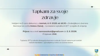 Tapkam za svoje zdravje