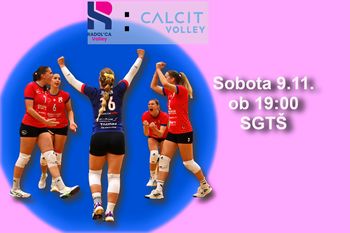 Tekma 1A ženske odbojkarske lige med Radol'ca Volley in Calcit Volley