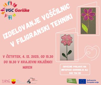 Izdelava voščilnic v filigranski tehniki
