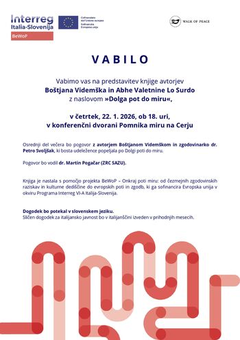 Predstavitev knjige Dolga pot do miru