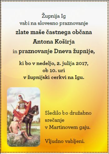 Zlata maša gospoda Antona Koširja