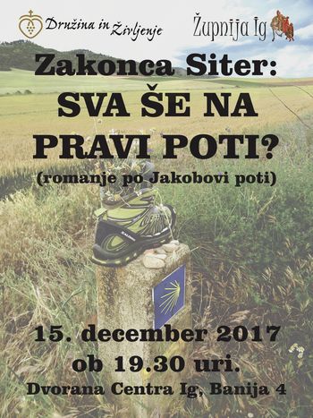 Predavanje zakoncev Siter o prehojeni Jakobovi poti