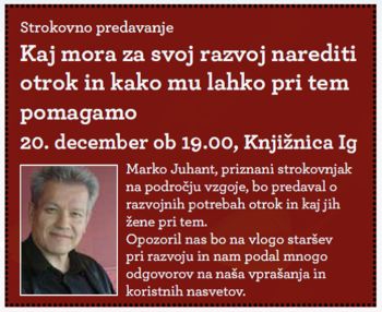 Strokovno predavanje Marko Juhant