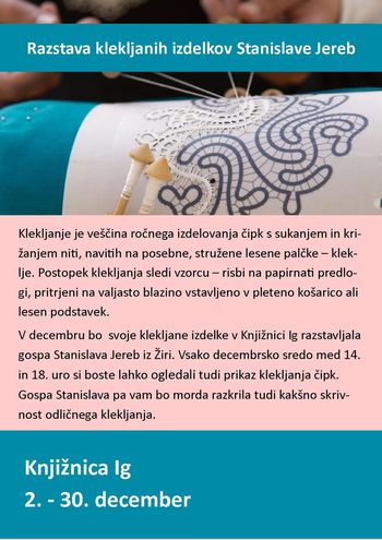 Razstave klekljanih izdelkov