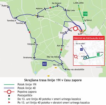 Popolna zapora ceste Banija 