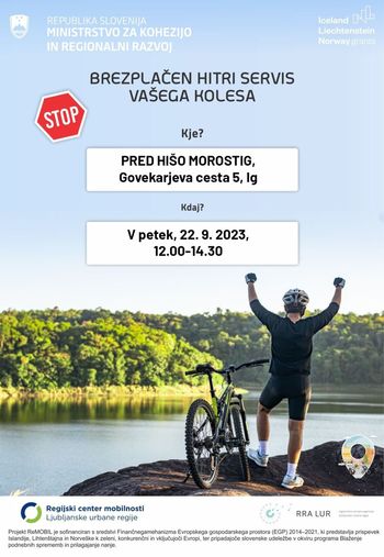 Brezplačen hitri servis vašega kolesa