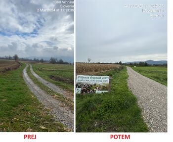 Urejanje poljskih poti v KS Verd Urejanje poljskih poti v KS Verd