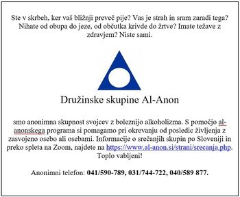 Pomoč družinam alkoholikov