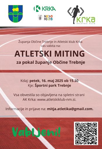 Atletski miting za pokal županje Občine Trebnje