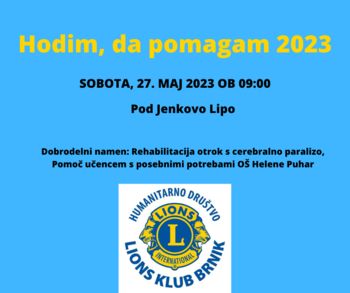 Hodim, da pomagam 2023