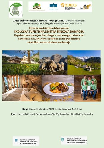 Izobraževanje v okviru nacionalne kampanje za pospeševanje ekološkega kmetovanja