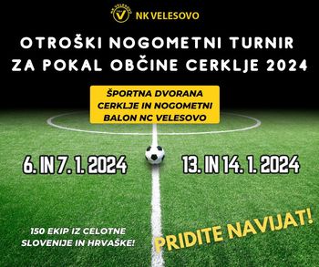 Otroški nogometni turnir za pokal občine Cerklje 2024