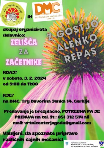 Delavnica - Zelišča za začetnike