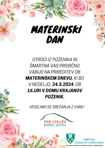 Prireditev ob materinskem dnevu