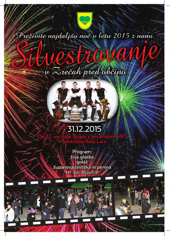 Silvestrovanje pred Občino Zreče