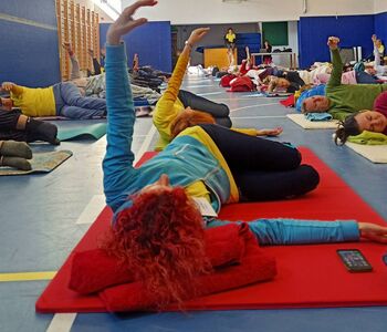 Odlična energija na predstavitvi Feldenkrais metode v Trebnjem