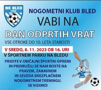 Dan odprtih vrat NK Bled