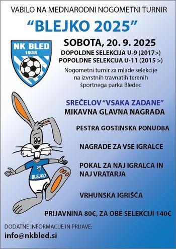 Tradicionalni nogometni turnir Blejko za kategorije U11