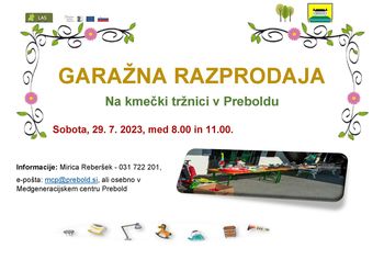 Garažna razprodaja v Preboldu Garažna razprodaja v Preboldu