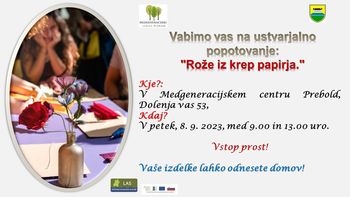 Vabimo vas na ustvarjalno popotovanje: "Rože iz krep papirja." Vabimo vas na ustvarjalno popotovanje: "Rože iz krep papirja."