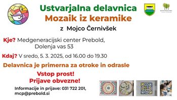 Barviti svet mozaikov – ustvarjalna delavnica za otroke in odrasle