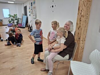 Utrinki počitniškega varstva meseca julija v Medgeneracijskem centru Prebold 
