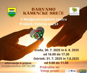 Ustvarjamo kamenčke sreče – ustvarjalna delavnica in dobrodelna gesta