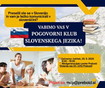 Slovenščina nas povezuje – Pogovorni klub slovenskega jezika Slovenščina nas povezuje – Pogovorni klub slovenskega jezika