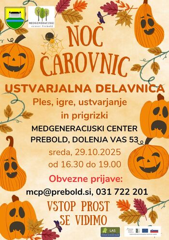 Strašljivo zabavna in ustvarjalna Noč čarovnic