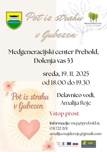 Pot iz strahu v ljubezen - Delavnica