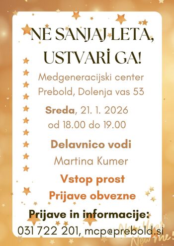 S pravimi cilji v novo leto. Ne sanjaj leta - ustvari ga!