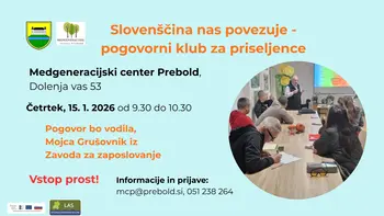 Slovenščina nas povezuje – pogovorni klub za priseljence Slovenščina nas povezuje – pogovorni klub za priseljence