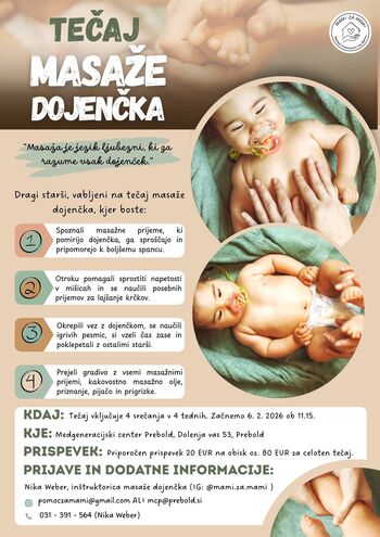 Tečaj masaže dojenčkov