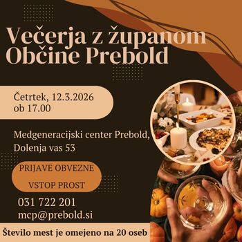 Večerja z županom – prijetno druženje ob skupni mizi
