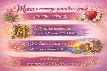 Marec – mesec žensk in toplih srečanj v Medgeneracijskem centru Prebold