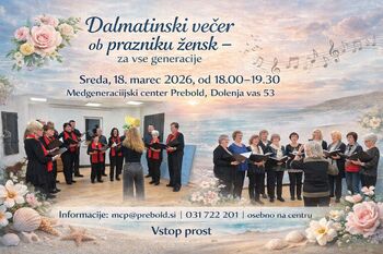 Večer dalmatinskih pesmi ob prazniku žensk – za vse generacije