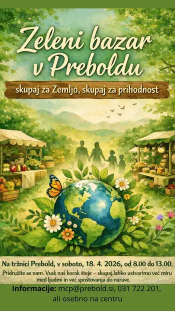 Zeleni bazar v Preboldu – skupaj za Zemljo, skupaj za prihodnost  