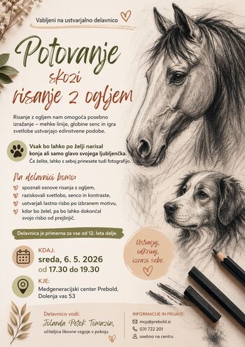 Potovanje skozi risanje z ogljem