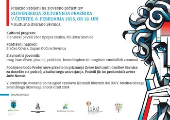 Slovesna počastitev slovenskega kulturnega praznika