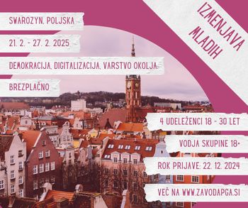 Zbiramo prijave za izmenjavo mladih na Poljskem