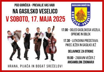 Gasilska veselica z ansamblom Zdomarji
