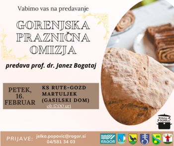 Predavanje dr. Janeza Bogataja GORENJSKA PRAZNIČNA OMIZJA