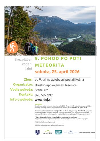 Voden pohod po poti Meteorita