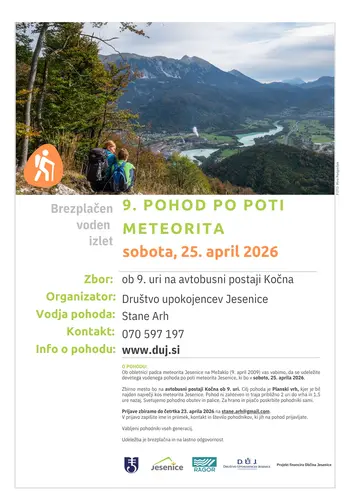 Voden pohod po poti Meteorita