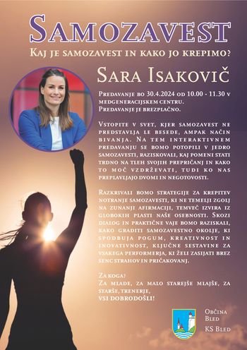 Predavanje naše dobitnice olimpijske medalje Sare Isakovič