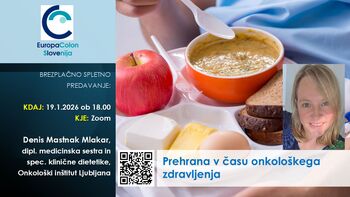 Brezplačno spletno predavanje - Prehrana v času onkološkega zdravljenja