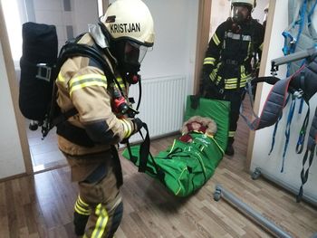 V VDC-ju vaja evakuacije s pomočjo gasilcev V VDC-ju vaja evakuacije s pomočjo gasilcev