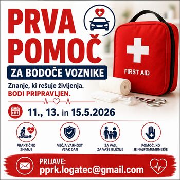 Tečaj prve pomoči za bodoče voznike