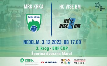 Povratna evropska rokometna tekma MRK KRKA : HC VISE