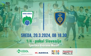 1/4 finale pokala Slovenije; MRK KRKA- RK CELJE PIVOVARNA LAŠKO